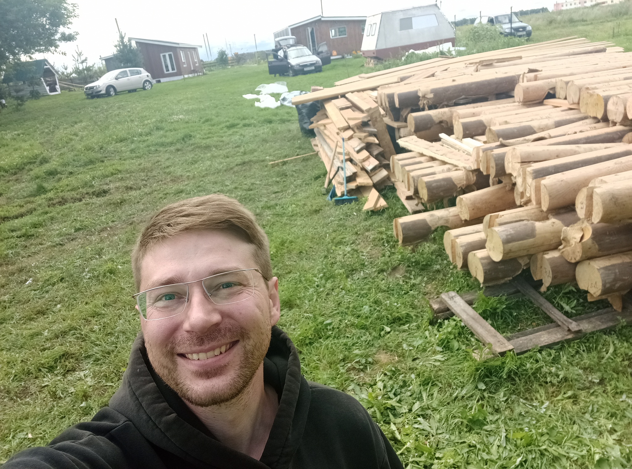 I bought it myself, took it apart and drove it 450 km, almost like a house =) - My, Travels, Online shopping, Buying a property, I like to take risks too, Building, Samostroy, Camping, Bath, Timber house, Home construction, Lodging, Munchausen, Video, Vertical video, Short videos, Longpost
