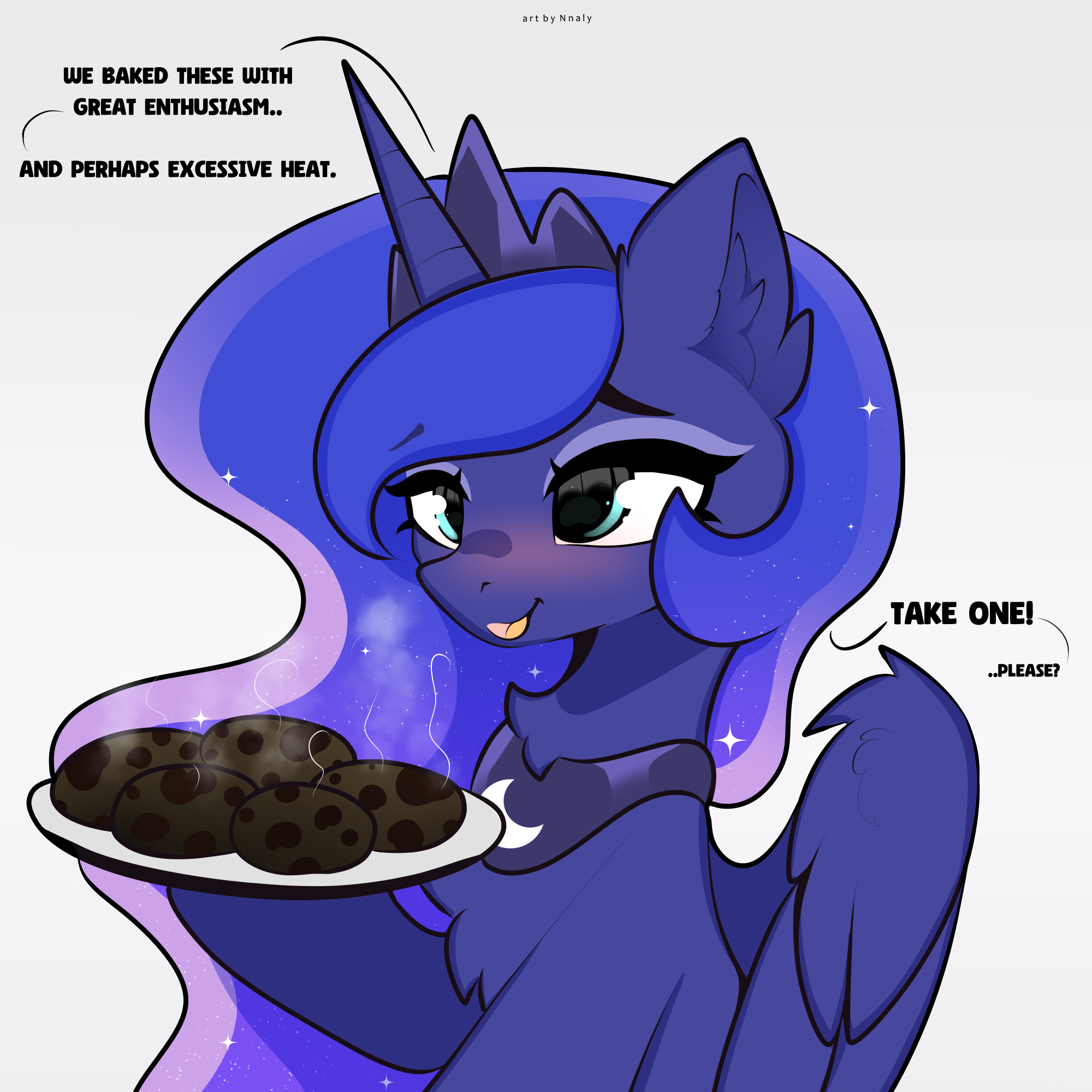 She's a good princess, but perhaps not the best baker. - My little pony, Princess luna, Nnaly