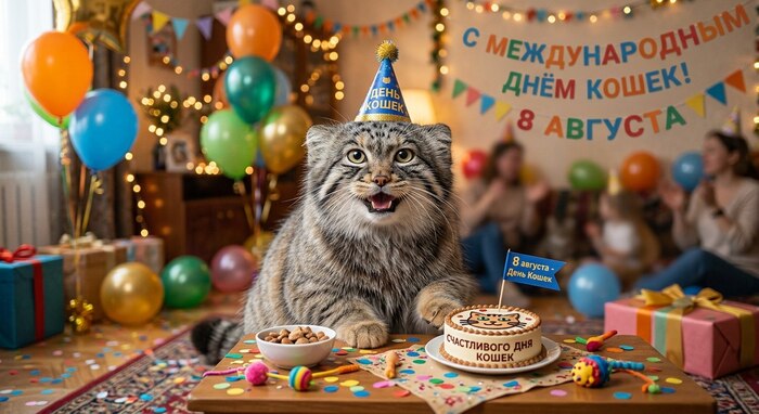 С международным днём кошек!