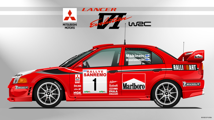 Mitsubishi Lancer Evolution VI WRC.