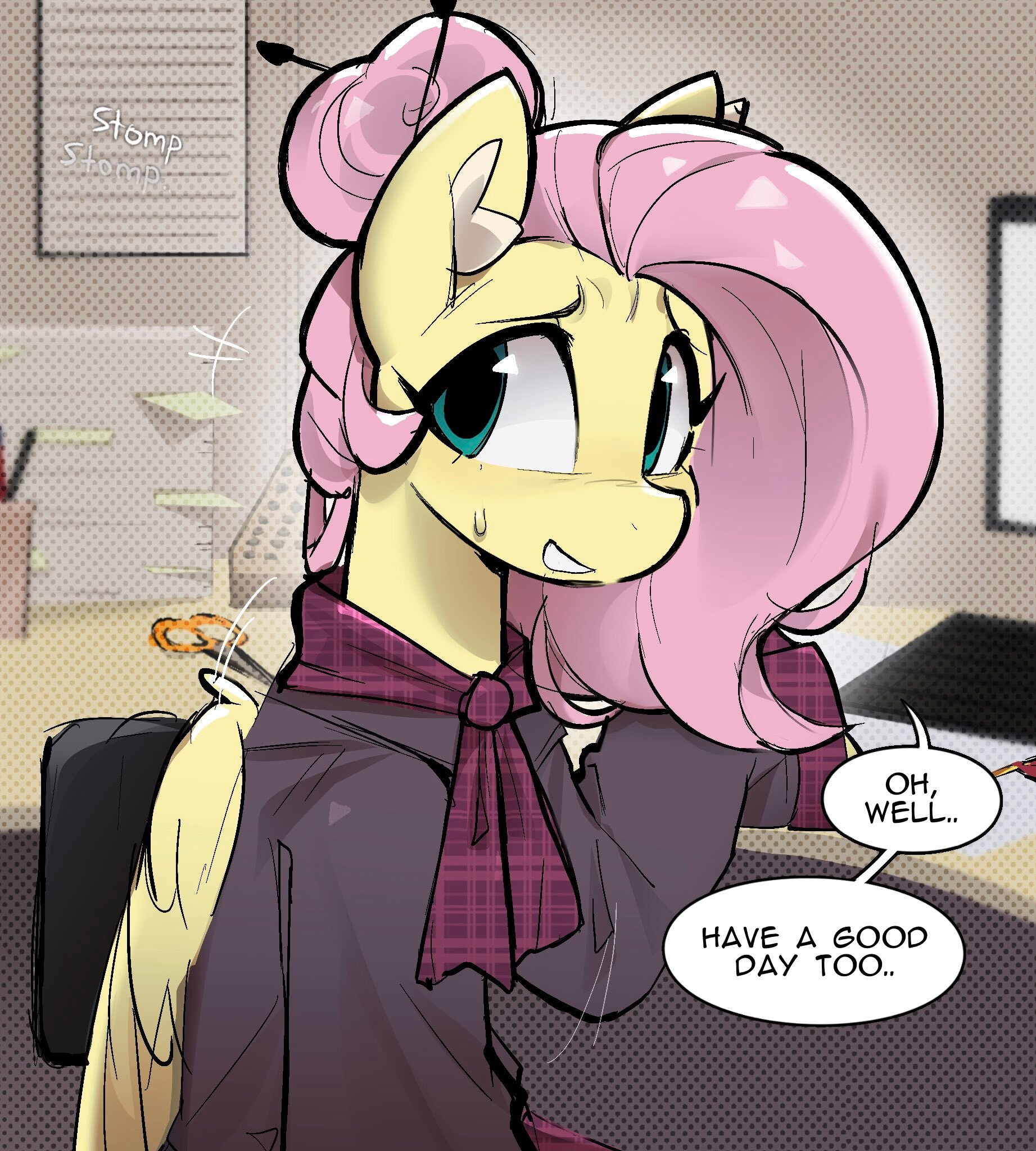 Second Shift. Part 2 - Series Office workers, My little pony, Twilight sparkle, Fluttershy, Longpost