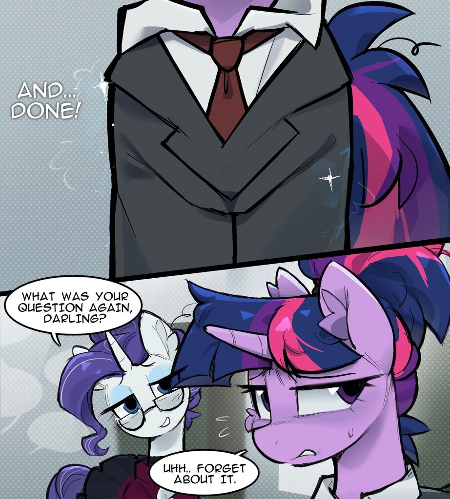 Second Shift. Part 3 - Series Office workers, My little pony, Twilight sparkle, Rarity, Longpost