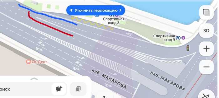 Выезд с перекрестка на главную дорогу по дополнительной полосе