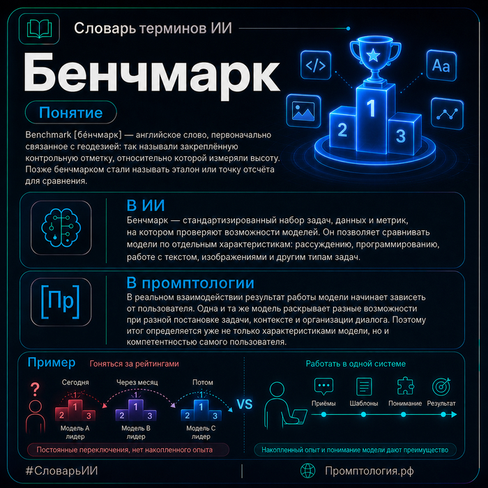 Словарь ИИ 🔺 бенчмарк🔻