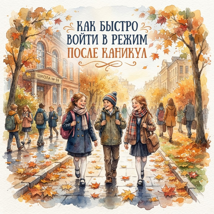 «Как быстро войти в режим после каникул»