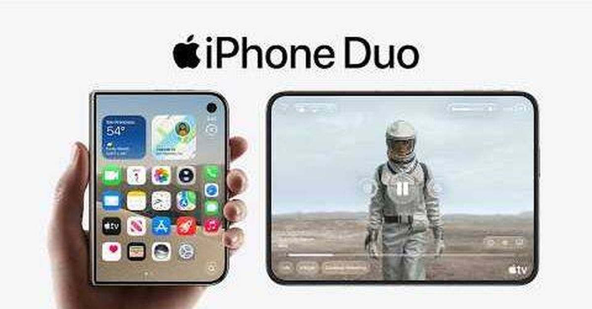 Apple unveiled the iPhone Duo - Technics, Telephone, iPhone, Mobile phones, Cot, Apple, Smartphone, Tablet, Notebook, Video, Rutube, Youtube