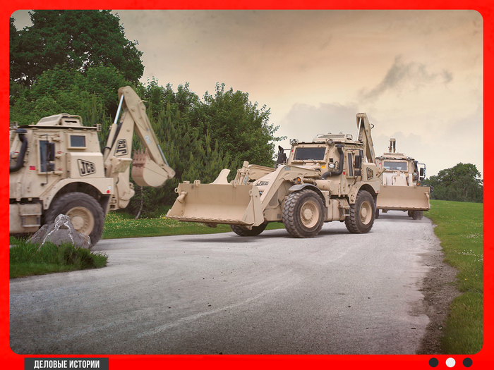 В 2005 году JCB создала для армии США высокоскоростной экскаватор-погрузчик для выполнения военно-инженерных задач. Эта машина получила название High Mobility Engi