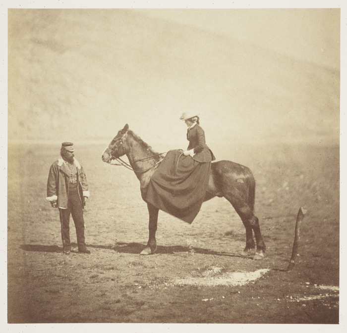 Roger Fenton, Captain and Mrs Duberly, Apr 1855