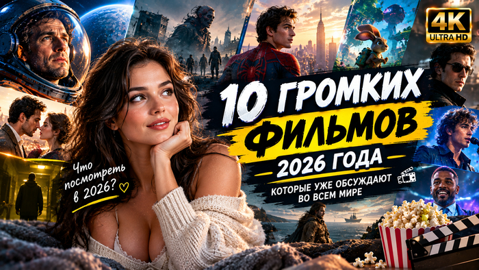 😲 ЧТО СМОТРЕТЬ В 2026 ГОДУ? 10 ГРОМКИХ ФИЛЬМОВ, КОТОРЫЕ УЖЕ ПРИВЛЕКАЮТ ВНИМАНИЕ! 🔥
