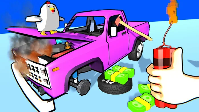 Разнеси Авто в Щепки! на Пикабу Игры