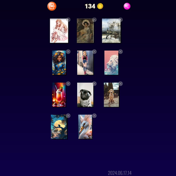 Расправляй скомканные картинки и собирай их в альбом.