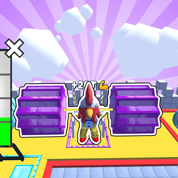 Качай свои мышцы, чтобы вырваться из страшного замка! Качайся и становись сильнее! Сражайся с боссами, соревнуйся с другими игроками в реальном времени!