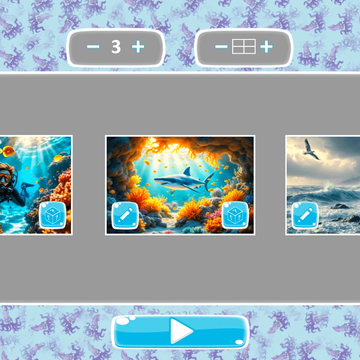 Погрузитесь в подводный мир! Собирайте яркие картинки из перемешанных кусочков в увлекательной головоломке Микс Пазл: Подводный. Развивайте логику и внимание!