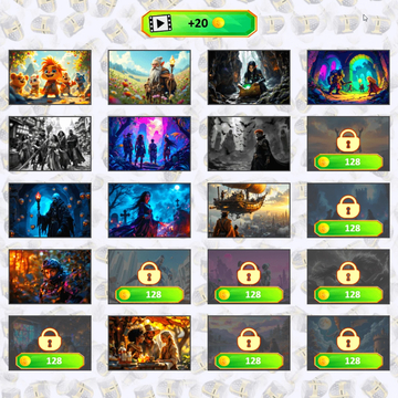 Погрузись в захватывающий мир RPG! Перемещай части, восстанавливай изображения и побеждай в увлекательной игре Микс Пазл: RPG.