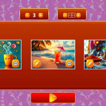 Собирайте аппетитные напитки, меняя местами фрагменты! Простой, но увлекательный пазл с уникальными изображениями напитков, который развивает логику и внимание.