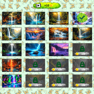 Микс Пазл: Водопады — увлекательная игра, где нужно собрать изображения водопадов, меняя местами их части. Идеально для развития логики и концентрации!