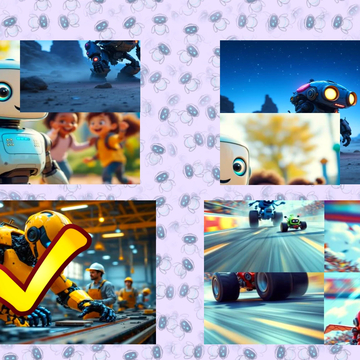 Микс Пазл: Роботы — собирайте крутые изображения роботов, меняя местами их части! Весёлая игра, которая развивает логику, внимание и воображение.