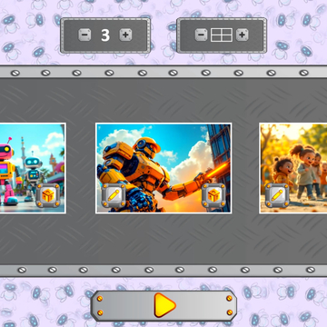 Микс Пазл: Роботы — собирайте крутые изображения роботов, меняя местами их части! Весёлая игра, которая развивает логику, внимание и воображение.