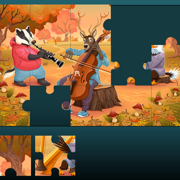 В игре вы можете собирать красивые пазлы из крупных кусочков. Много уровней с волшебными картинками для спокойного отдыха.