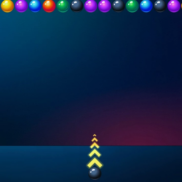 Катай шары, совмещай три и более одинаковых цветов, чтобы разрушать накопившиеся блоки.