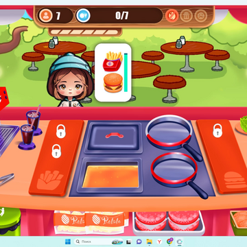 Ммм вкусный бургер сейчас будет готов! Угостите аппетитными блюдами посетителей, выполняя заказы быстро и качественно. Онлайн-игра для девочек интересна для любого возраста. Можно играть бесплатно со смартфона или ПК.