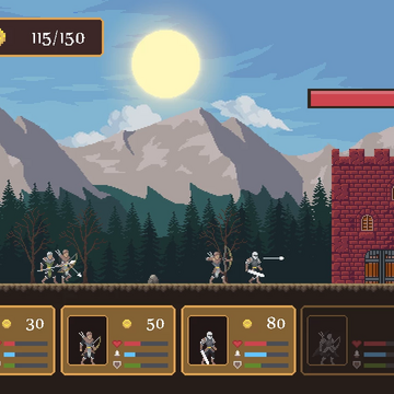 Используйте свою стратегию в этой выживающей военной игре, чтобы бороться с могущественными монстрами и завоевать их великолепные замки!