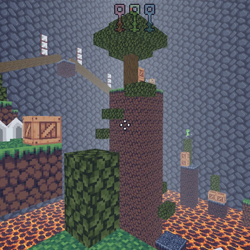 Пройди сложный паркур с Нубиком. 25 уровней в адской башне.