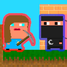 Леди и Нубик. Строить и копать на Пикабу Игры