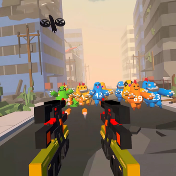 Создавай безумное оружие из множества стволов и отбивайся от волн милых, но беспощадных зомби-обормотов! Прокачивай и комбинируй детали, чтобы выжить