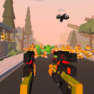 Создавай безумное оружие из множества стволов и отбивайся от волн милых, но беспощадных зомби-обормотов! Прокачивай и комбинируй детали, чтобы выжить