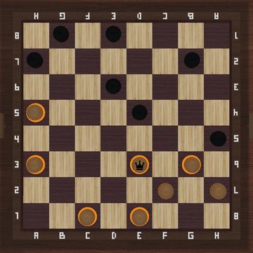 Игра про шашки с разными правилами: американские, русские, португальские и бразильские.