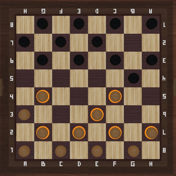 Игра про шашки с разными правилами: американские, русские, португальские и бразильские.