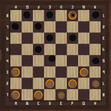 Игра про шашки с разными правилами: американские, русские, португальские и бразильские.