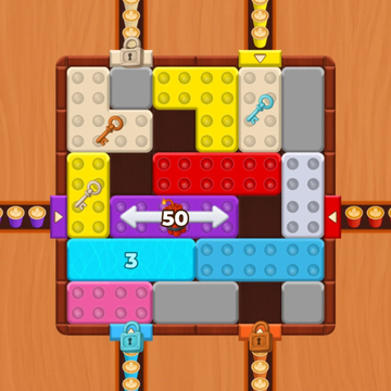Логическая игра с красочными цветными блоками. Двигайте фигуры к воротам нужного цвета, наполняйте блок стаканами и собирайте идеальные кофейные композиции!