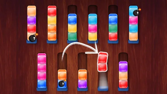 По полочкам: Сортировка кубиков на Пикабу Игры