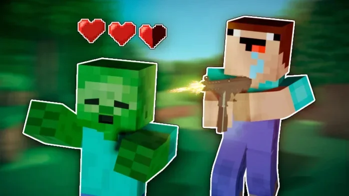 Нубик Против Всех Мобов на Пикабу Игры