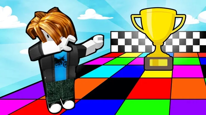 Цветная гонка Обби на Пикабу Игры