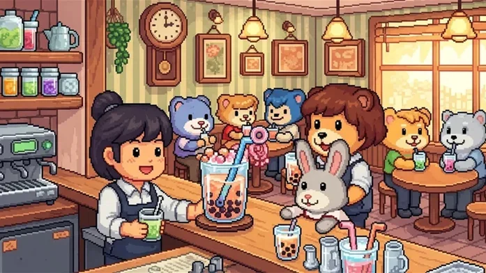 Боб-кафе для зверей. Мастер бабл-чая. на Пикабу Игры