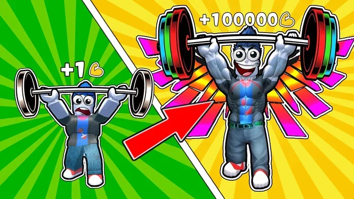 Обби: симулятор качалки, побег на Пикабу Игры