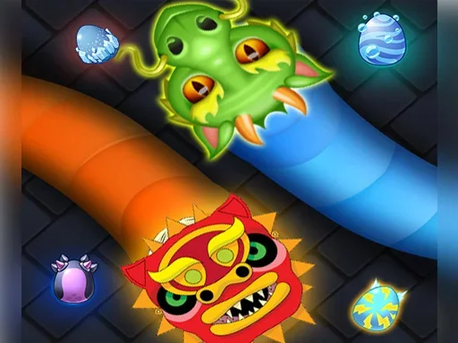 Slither Dragon.io на Пикабу Игры