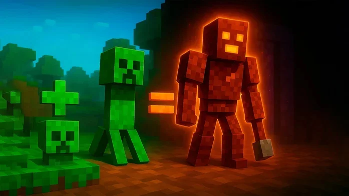 Майн мод: Слияние мобов на Пикабу Игры