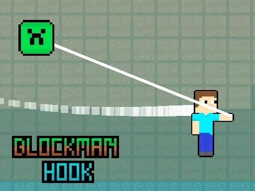 Блокмен с крюком на Пикабу Игры