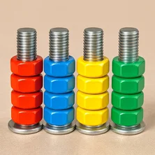 Болты и гайки: цветная сортировка на Пикабу Игры