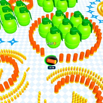  В игре Чёрная Дыра Атакует ваша задача проста – собрать максимум оружия с помощью черной дыры пока не вышло время. И не расслабляйся – чем больше ты соберешь, тем больше у тебя шансов в борьбе с боссом! Не подведи – победишь босса, спасешь мир!