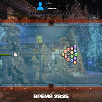 Классический бильярд, в котором есть два режима игры: одиночный и на двоих.