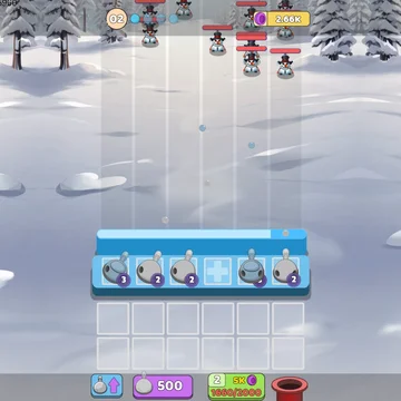  Отбивай волны снежных монстров, соединяй пушки, чтобы получать все новые и новые улучшенные модели пушек. Монстры сильны и их очень много, они постоянно нападают. Прокачай базу и пушки, одолей их всех!