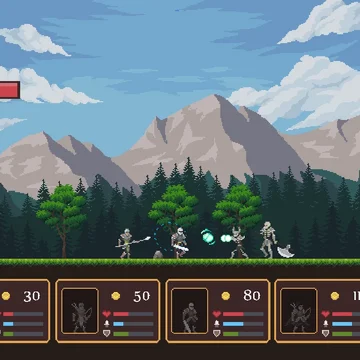 Используйте свою стратегию в этой выживающей военной игре, чтобы бороться с могущественными монстрами и завоевать их великолепные замки!