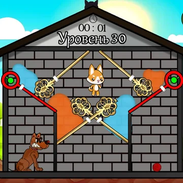 Увлекательная игра, в которой предстоит пройти множество интересных и сложных уровней и помочь котику Рыжику.
