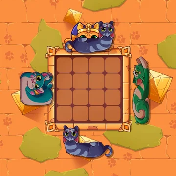 Решай головоломку с котиками!