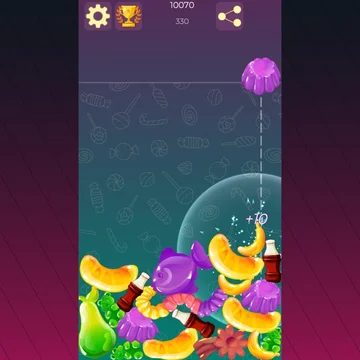 Соединяй мармеладки и достигни мармеладного арбузика!
Теперь тебе предстоит соединять мармеладки!
Узнай, какие бывают мармеладные конфеты!
Очень интересная и увлекательная игрушка!
Желейная физика завораживает!